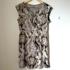 Worthington Snake Print Sheath Dress